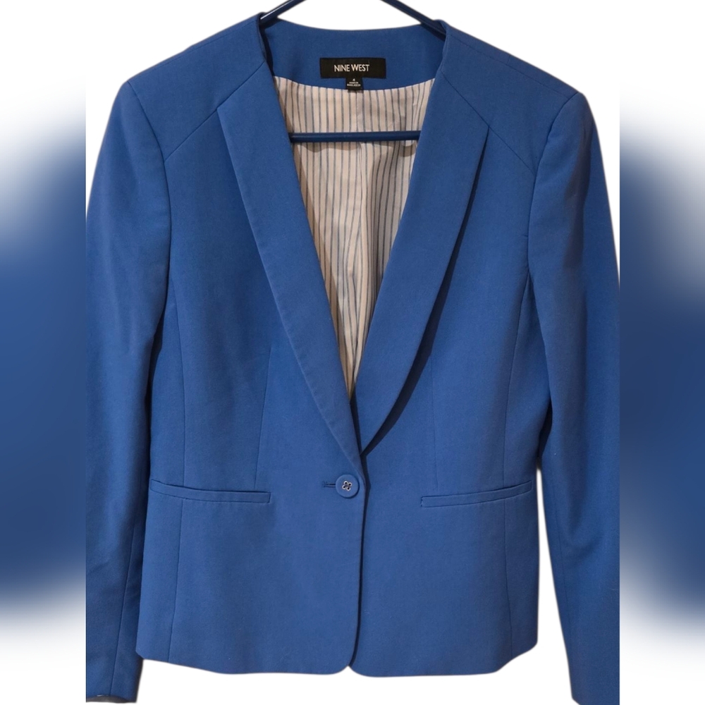 Nine West Blue Blazer Size 4